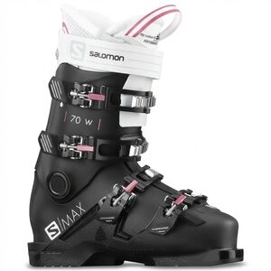 NEW SALOMON women's smax 70 ski boots in black/white/pink